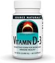 Source Naturals-vitamiini D-3 Bioactive Form for Bone & Immuuniterveys * 5000 iu - 60 kapselia