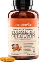 NatureWise Curcumin Turmeric 2250mg - 95 Curcuminoids & BioPerine Black Pepper Advanced Aboreksiya üçün çıxış - Daily Joint və Immune Health Support - Vegan, Non-GMO, 180 Count [60-Day Supply]