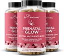Glow prenatal vitamiineja naisille 3-pack Bundle ... 20-in-1 Elintoiminnot terveeseen raskauteen ja sikiön kehitykseen... Foolihappo ja vegaaninen DHA vauvan kasvulle & Mukava raskaus 180 kapselia