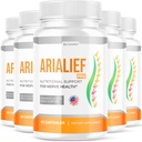 (5 Pack) Arialief Pro Capsules for Sciica, Arialeaf Nutritional Consolation for Nerve Health, Arialeaf Prime Palm Sciiga, Aria Leave Primem Aria LIEF Eths, 5 tháng