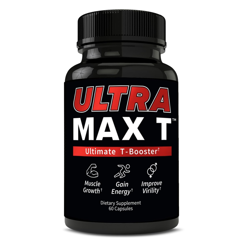 Andro400 Ultra Max T Maximum Strength T-Support Complex – 200:1 Tongkat Ali, ForsLean, & D-Aspartic Acid – Premium Formula for Lean Muscle & Metabolism – 1 Pack, 60 Capsules