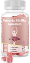 Pueraria Mirifica Gummy Organic Supplement - Pure Root 10:1 Concentrated Extract 60 Veggie Gummies, Premium - for Transgender. Women, Men…