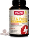 Les fórmules de Jarrows Metyl B-12 1000 MCG i Metylate 400 MCG, Extra força, Energia Metabolisme i cardiocal·là (# 1) amb la fórmula P-P, 100 taules Chewable, amunt a un camp de desenvolupament 100 dies
