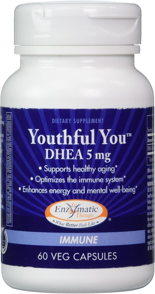 Thérapie enzymatique, Dhea 5mg, 60 Compte