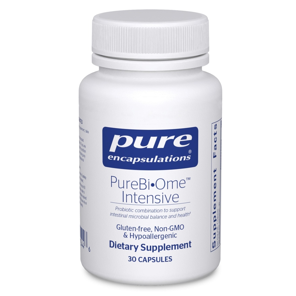 Pure Encapsulations PureBi•Ome Intensive | Hypoallergenic Multi-Strain Probiotic Blend to Support Healthy Intestinal Microflora* Balance | 30 Capsules