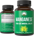 Manganesos suplementaris com Mineral Cheted per a evacuació superior amb tota la barreja d'aliments de 25+ Fruits i Vegetable. Pure Trace Minesal Capsules for Connectius, Bone Salut, Implementació d'Enzyme
