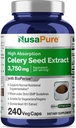 NusaPure Selleri Seed Kapslid 10: 1 Ekstrakt 375 mg , mis vastab 3750 mg , 240 Veggie Caps , Non- GMO , Vegan