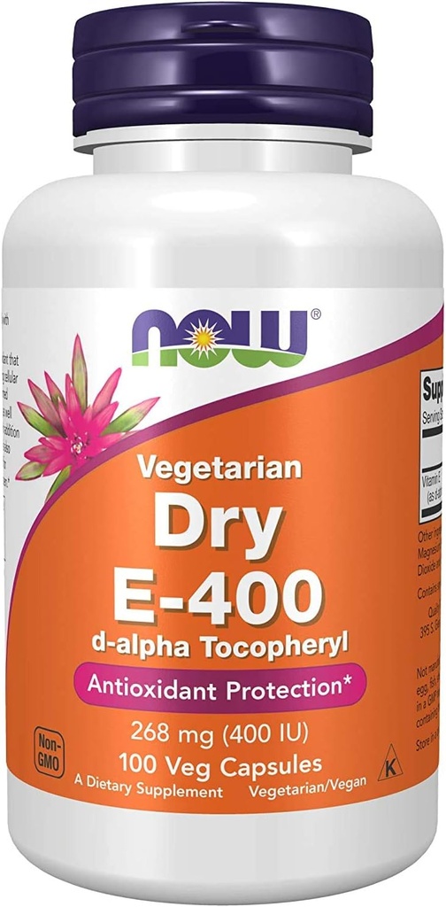 Now Foods Vitamin E-400 Dry - 100 Caps (2 paket)