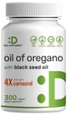DEAL SUPPLEMENT Oil of Oregano Softgels with Black Seed Oil 300 Count – 4X Strength Carvacrol – 2-in-1 Herbal Oil Formula – Plant Based, Non-GMO