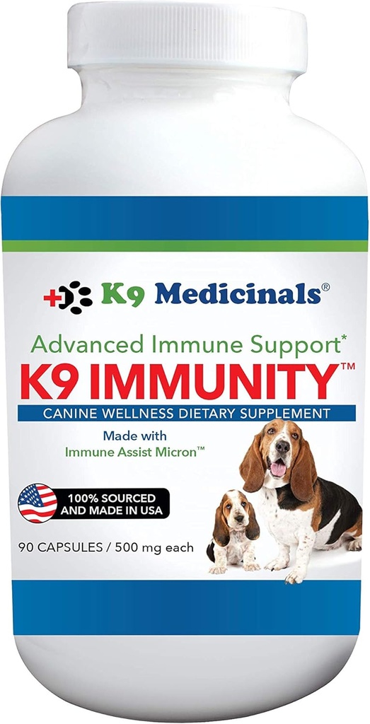 K9Medicinals K9 Immunity Capsules - 90 Count, White (IMS-CAP-90)