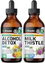 BIO KRAUTER Αλκοόλ Detox Βάμμα 4 Fl. Oz. & Γάλα Thittle Βάμμα 4 Fl. Oz.