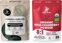 Jungle Powders Ultimate Men's Wellness Duo: 5oz Fadogia Agrestis Extract & 5oz Organic Wild Cranberry Powder - Nigerija Fadogia Supplement for Drive & Passion, USDA Certified Cranberry Superfood