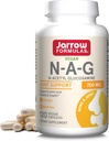 Jarrow Formulas N- A- G 700 mg, N- Acetyl Glucosamine, Aцилирана форма на Glucosamine за костна и съвместна поддръжка, 120 Veggie капсули, До 120 Сервиз