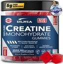 120 Creatina Monoidrato Gummies per uomini e donne, Vegan-Friendly, Zucchero-Free, & Tasty Chewables - Creatina istantanea Gummies per la crescita, il recupero, e le prestazioni (Raspberry)
