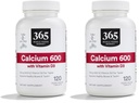 365 by Whole Foods Market Calcium with Vitamin D3 Tablets, 120 Count (Pack of 2)