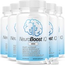 (5 Pack) Neuro Boost IQ תוספת גלולות המוח בן קרסון Neurobooster Neuroboostiq (300 קפסולות)
