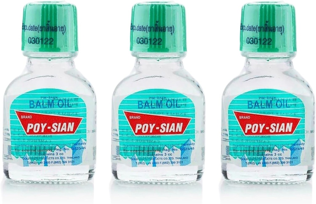 POY- SIAN Thai PIM- Saen Balm Oil 3ml (pakke med 3)