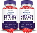 (2 Confezione) Ketocalm Nutrition Keto ACV Gummies Advanced Formula 1000MG Keto Calm Nutrition Keto Gummies Aceto di sidro di mele Formulato con Polvere di succo di barbabietola di melograno B12 Vegan Non OGM 120 Gummys