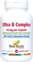 Novo suplementos de vitamina B ultra ROOTS HERBAL (50mg) con vitamina B6, B12, Biotina | Suplemento Immune avanzado (90 Veg Caps) | Flush Fórmula libre
