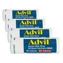 Advil Pain Reliever and Fever Reducer, Relief Medicine with Ibuprofen 200mg for Headache, Backache, Menstrual and Joint Pain Relief - 10 Coated Tablets (Pack of 4)