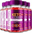 VIVE MD Proton Keto ACV Gummies Gerenciamento avançado de peso, Gummies de proteína Keto ACV, Proton Keto Plus Gummies com maçã Cider Vinagre Suplemento 1000mg, Proton Keto+ACV Gummies Reviews (5 Pack)