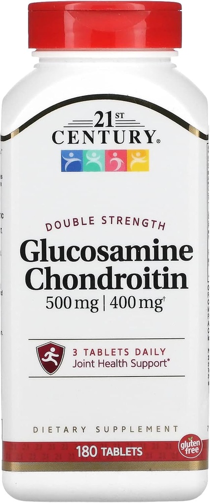 GLUCOSAMINE DEL siglo XXI CHONDROITIN DOUBLE STRENGTH 180 TABS
