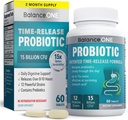 Līdzsvarot ONE Probiotic sievietēm un vīriešiem – Time-Release Tabletes 15x Izdzīvošanai – 12 Train Formula with L. Plantarum & L. Acidophilus – Gut & Digestive Health Support – 60 tabletes