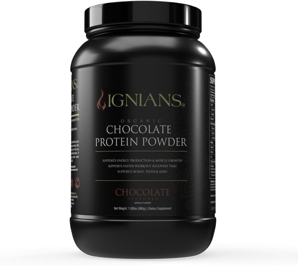 Organic Plant-Based Protein Powder,Pea Blend,26.5 g Protein, 5g Carbs,Vegan Friendly-Lactose Free,for Men ' Women,for Shakes, Smoothies, " Baking,Chocolate
