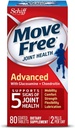Move Free Advanced, 80 таблетки - Joint Health Appliment with Glucosamine and Chondroitin (Pack of 8)