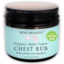 Irene Organics Baby Vapor Chest Rub Clean Vapo Rub Made with Non Toxic Ingredients like Eucalyptus Essential Oils, Safe for All Ages, Newborns and Infants, Sick Kids Essentials