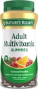 Naturens Bounty voksen multivitamin gummier, vitamin Supplement, daglige ernæringsbehov, orange, Cherry og grape flavor, 75 gummier