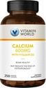 Vitamine World Calcium 600mg + Vitamine D3 250 Gecoate caplets