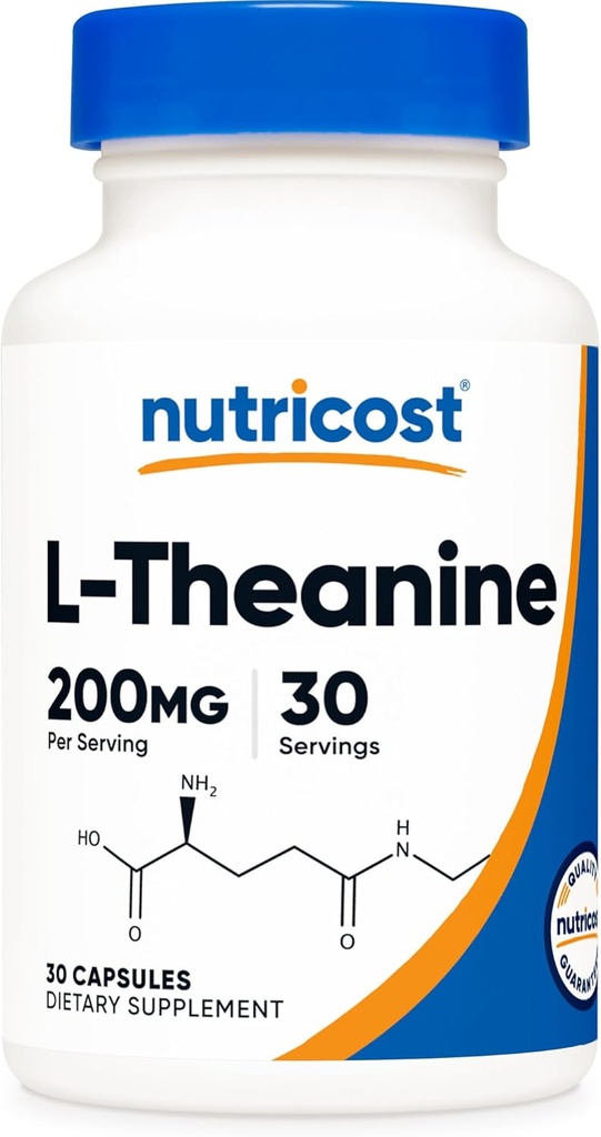 Nutricost L-Theanin 200mg, 30 Kapseln