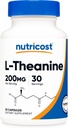 Nutricost L-theanine 200mg, 30 капсули