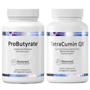 Tesseract Medical Research Optimal Gut & Tissue Bundle, Butyric Acid Complex Gastrointestinal and Curcumin Metabolite Joint Relief Supplement