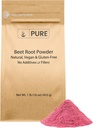 Pure Original Materialss Beet Root Toz (1lb) Smoothies, Rich Color, Non-GMO, Folate