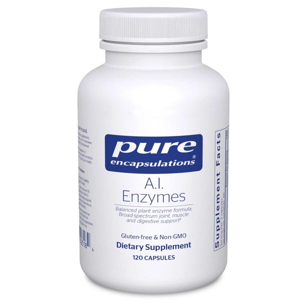 Pure Encapsulations A.I. Enzymes | Balanced Plant Enzyme Formula for Joint, Muscle and Digestive Support | 120 Capsules