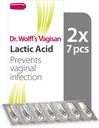 Vagisan Dr Wolff 's Lactic Acid Pesaries, Daily Vaginal Health & Intimate Hygiene, Prevention Infeksi, 2X7pcs