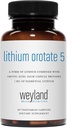 Litium Orotat - 5 mg elementalt litium per vegetarisk kapsel