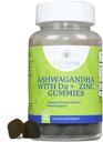 Ashwagandha 1500mg VitaminD2 200mcg Zink 4mg Gummies pS för Stress Relief & Immune System Support|Vegan Non-GMO Gluten Gelatin Free|60 Count