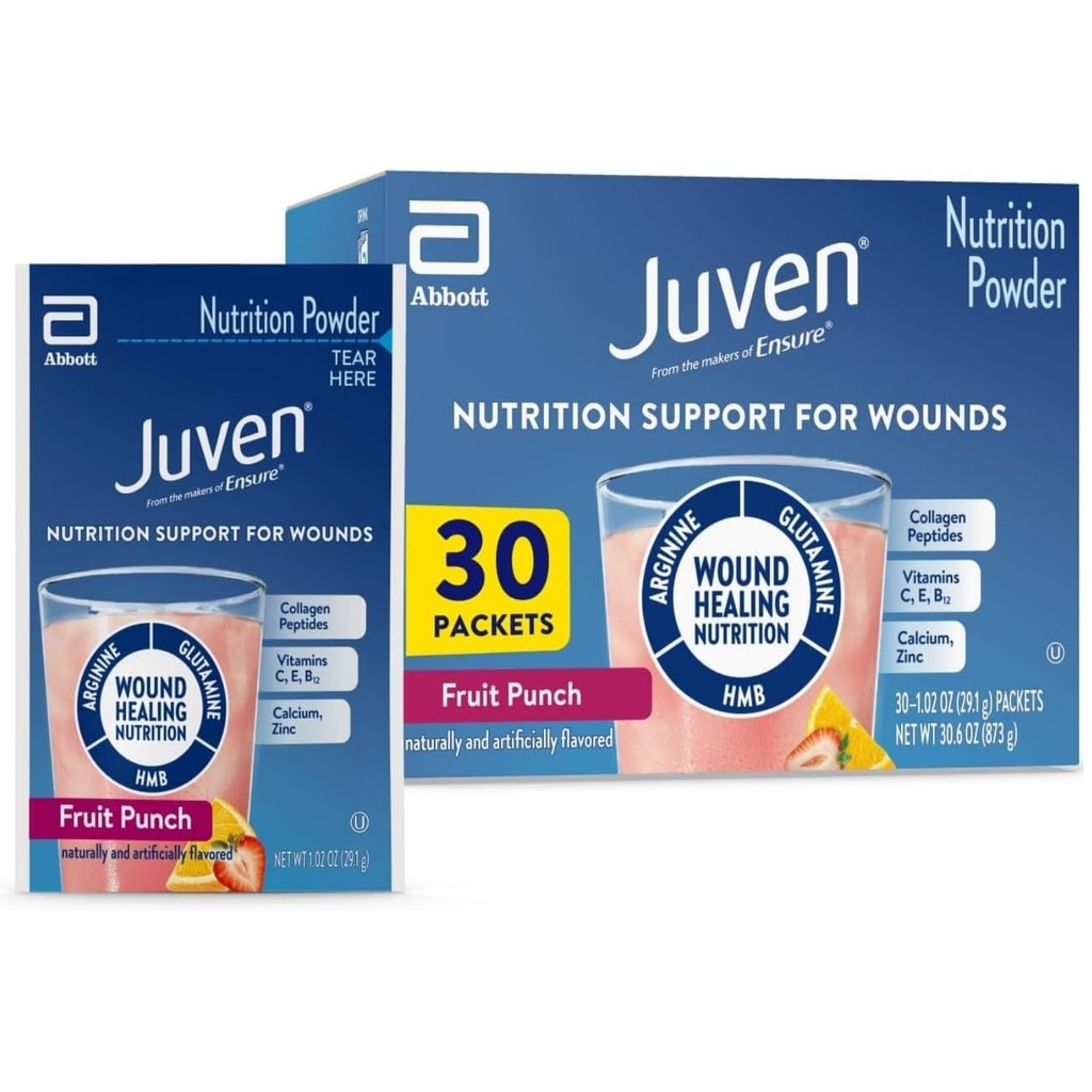 Medline Juven Powder Nutritional Supplement (Fruit Punch, Packaging : 30EachCarton)