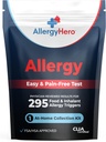 AllergiaHero Comprehensive Food and Environmental Allergia Test Kit 295 Triggers for Aikuinen & Kiputon kotona Allergia testi Kit kanssa tarkkoja tuloksia