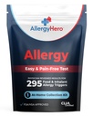 AllergyHero Comprehensive Food and Environmental Allergy Test Kit with 295 Triggers for Adults & Kids – Easy and Pain-Free at-Home Use Allergy Test Kit with Accurate Results