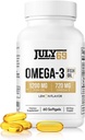 Omega 3 Fish Oil - 1200 MG Fish Oil, 720 MG Omega 3, Lemon Flavor, 60 Softgels, Natural EPA-DHA Softgels for Strength &amp; Health, High Potency, Support for Women &amp; Men
