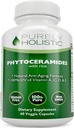Phytoceramides Skin Therapy Supplement 60 Capsules 100% Rice Based 100% Natural Vegetarian/ Vegan Capsules 100% DV of Vitamin A,C,D & E with No Fillers or Artificial Ingredients