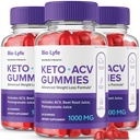 Biolyfe Keto + Gummies,BiolyfeKeto ACV Keto Supplement Gummies - Maximum Strength, Keto+ ACV Gummys, All Natural Support Formula Keto+ACV Advanced Formula, Biolyfe Keto Gummy Reviews (3 Pack)