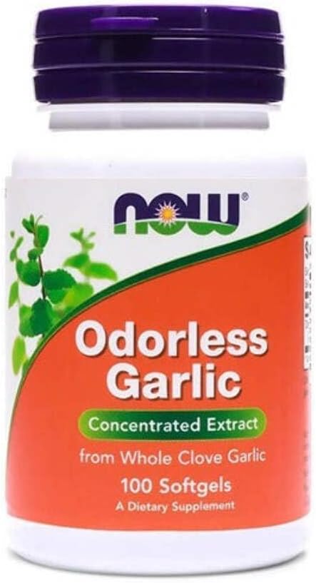 NOW FOODS Odorless Česnakai Originalus Sg, 100 Skaičiavimas