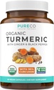 有机Turmeric Ginger Black Pepper 补充剂 -- -- 含有Ginger和Black Pepper的高概率有机Turmeric Curcumin Capsules 用于增强效益和吸收 -- -- Vegan & Non-GMO(1个月供应量)