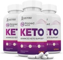 (3 Pack) Ripped Results Keto ACV Pillen 1275MG Keto Unterstützung Blend Kapsel Alternative zu Keto ACV Gummies Formuliert mit Apfel Apfel Apfelessig Extra Virgin Olivenöl Pulver Grüner Tee Blatt 180 Kapseln