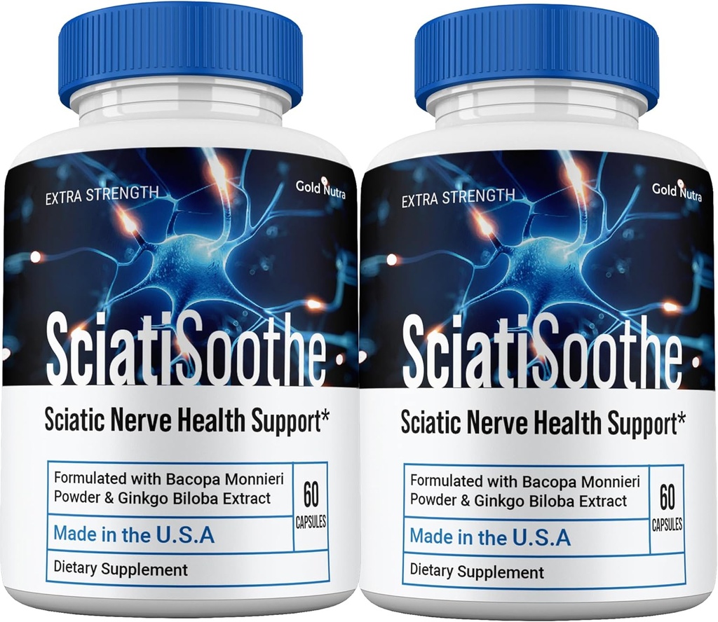 (2 balenia) SciatiSoothe Supplement Pills, Sciati Soothe All Natural Brain and Cognitive Supplement Capsules, 2 mesiace dodávky